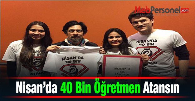 Nisan'da 40 Bin Öğretmen Ataması Talebi Dada Programında Dile Getirildi