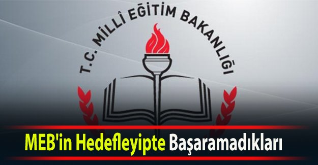 MEB'in Hedefleyipte Başaramadıkları