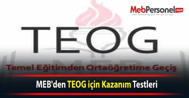 MEB'den TEOG için Kazanım Testleri