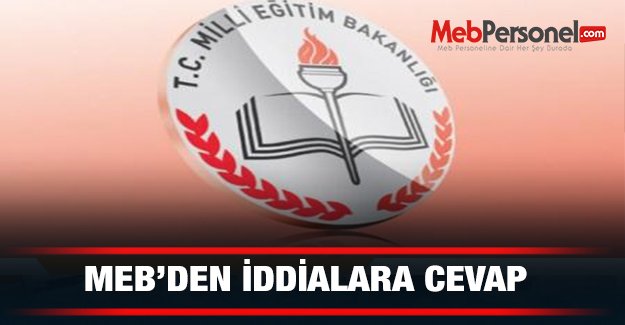 MEB'den iddialara cevap