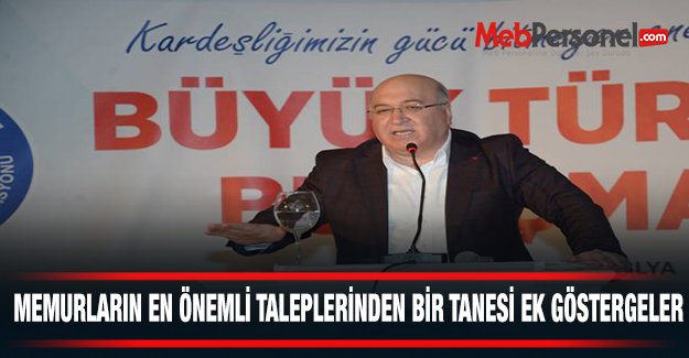 MEMURLARIN EN ÖNEMLİ TALEPLERİNDEN BİR TANESİ...