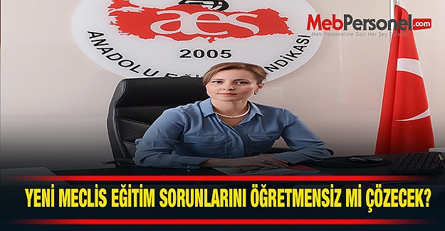 Yeni Meclis Eğitim Sorununu Öğretmensiz Mi Çözecek?
