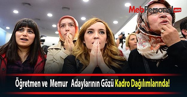 Öğretmen ve  ​Memur   Adaylarının Gözü Kadro Dağılımlarında!