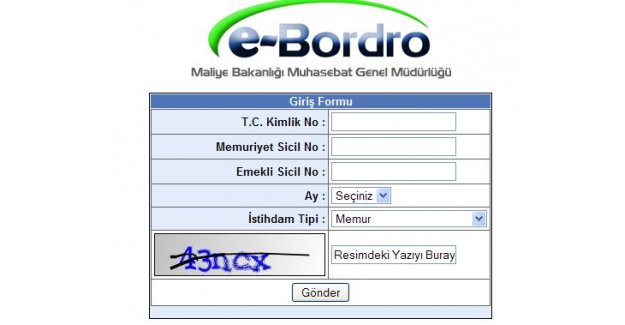 2015 Nisan Maaş Bordrosu (E-Bordro)