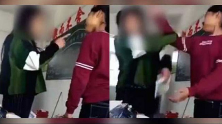 Kız öğrenci, öğretmeni ile karşılıklı tokatlaştı!