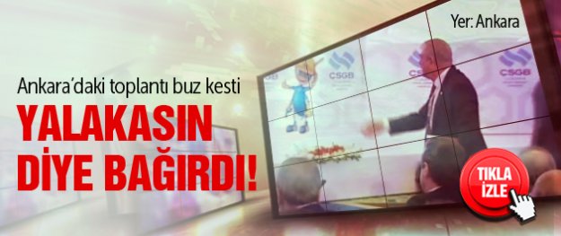 Sendika başkanları birbirine girdi! VİDEO
