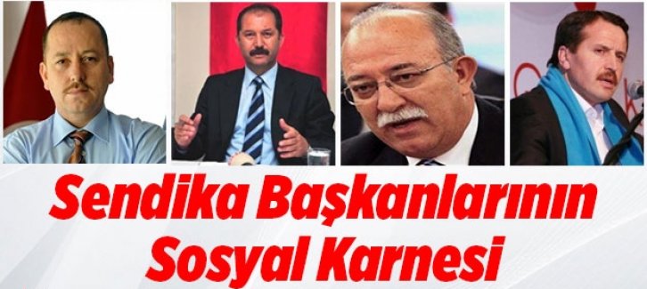 Sendika Başkanlarının Sosyal Medya Karnesi