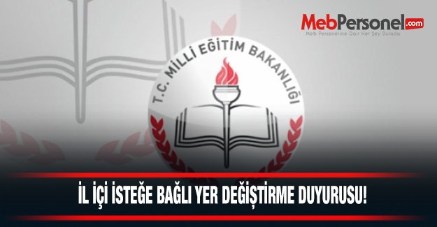 İl İçi Yer Değiştirme Başvuruları