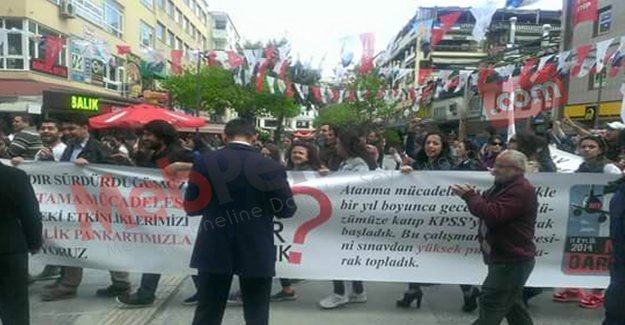 Atanamayan Öğretmenlerin "40 Bin Öğretmen Atamaları" Eylemi (VİDEO)