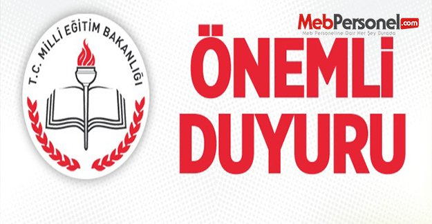 MEB'DEN  TEMEL LİSELERLE İLGİLİ ÖNEMLİ DUYURU