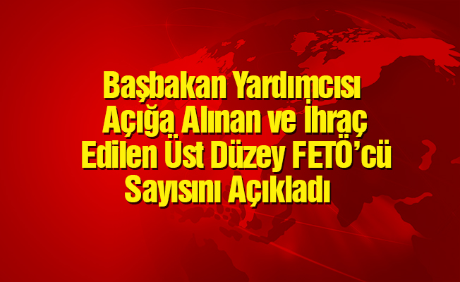 Başbakan yardımcısı rakamı açıkladı