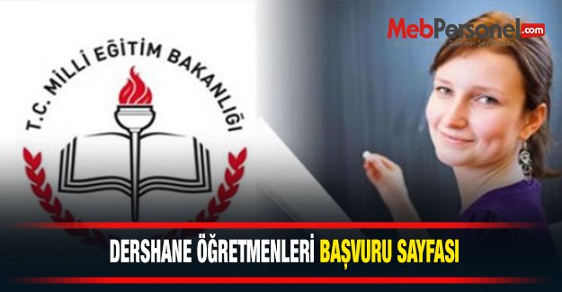 Dershane Öğretmenleri Başvuru Sayfası