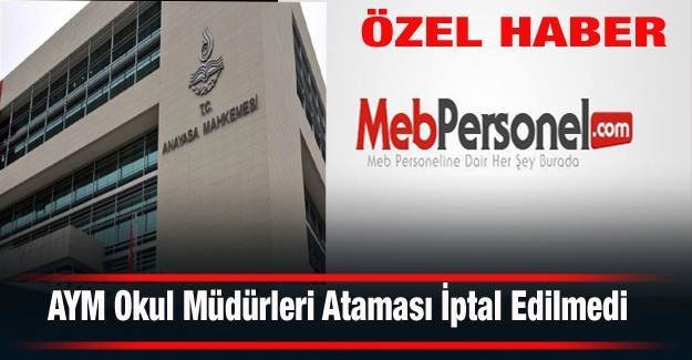 Okul Müdürleri Ataması İptal Mi ?