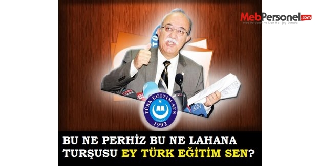 BU NE PERHİZ BU NE LAHANA TURŞUSU EY TÜRK EĞİTİM SEN?