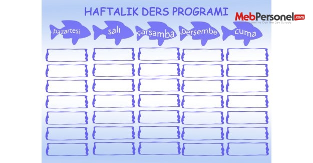 MEB 2015 Okul Öncesi Eğitim ve İlköğretim Kurumlarında Uygulanmakta Olan Haftalık Ders Çizelgeleri Semineri