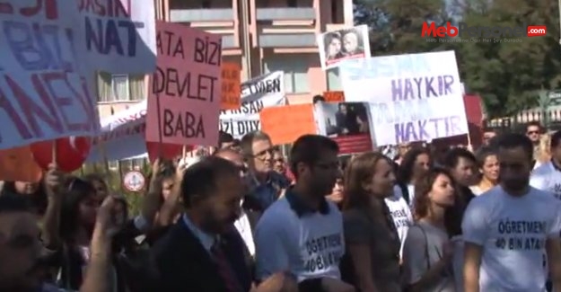 Öğretmen adayları MEB önünde eylem yaptı (Video- Tıkla İzle)