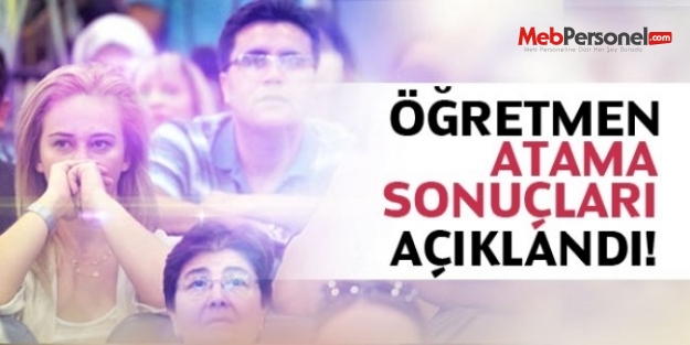 Coğrafya Alanı İçin Öğretmen Atama Sonuçları