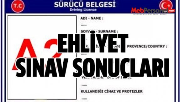Ehliyet Sınav Sonuçları Açıklanma Tarihi - 10 Ekim Ehliyet Sınavı