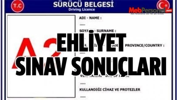Ehliyet Sınav Sonuçları Açıklandı 20 Ekim 2015