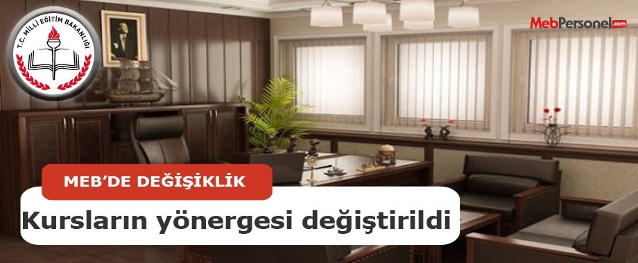 MEB Destekleme ve Yetiştirme Kursları Yönergesinde Değişiklik