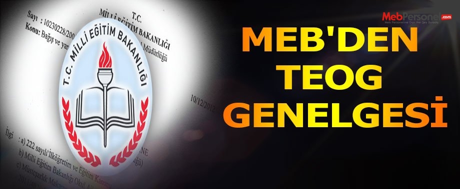 MEB'den ''TEOG'' Genelgesi