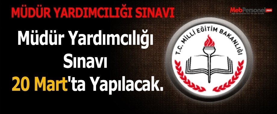 Müdür Yardımcılığı Yazılı Sınavına İlişkin Açıklama