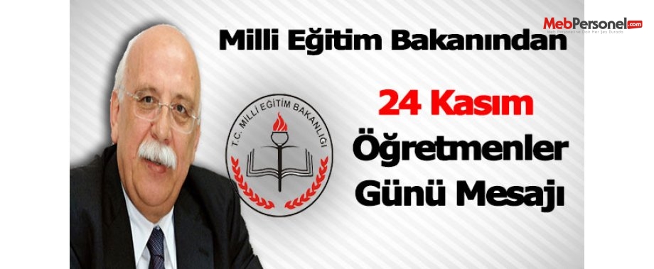 24 Kasım için Nabi Avcı'dan öğretmenlere mesaj!