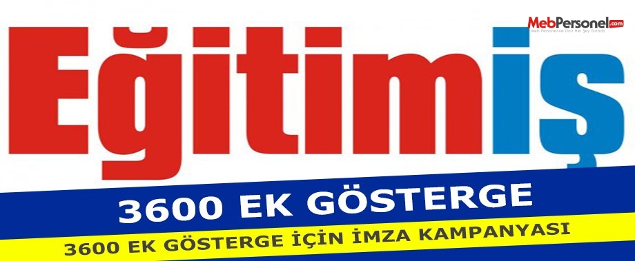 3600 Ek Gösterge İçin İmza Kampanyası