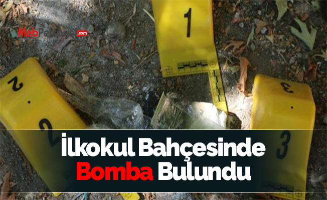 İlkokul Bahçesinde Bomba Bulundu