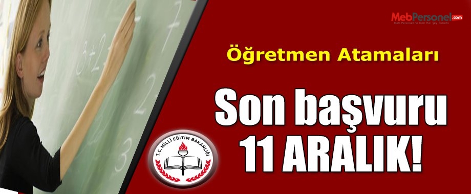 Engelli öğretmen kadrosuna başvuru için son gün 11 Aralık