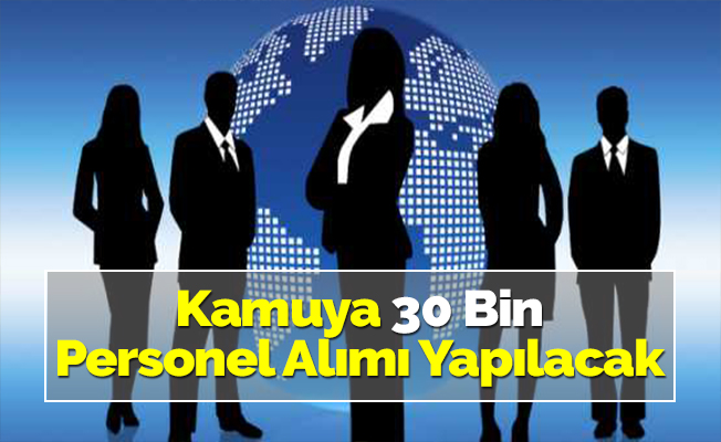 Kamuya 30 Bin Personel Alımı Yapılacak