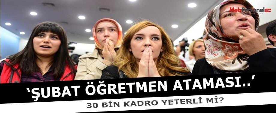 Şubat'ta Yapılacak 30 Bin  Öğretmen Atamaları Yeterli mi?