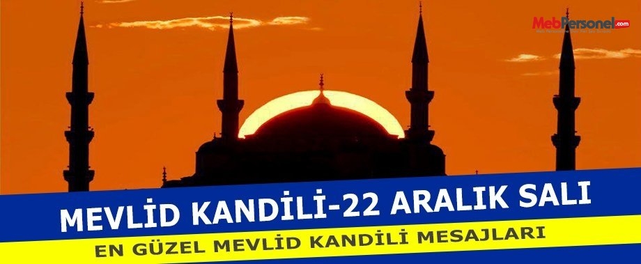 En Güzel Mevlid Kandili Mesajları 22 Aralık Salı