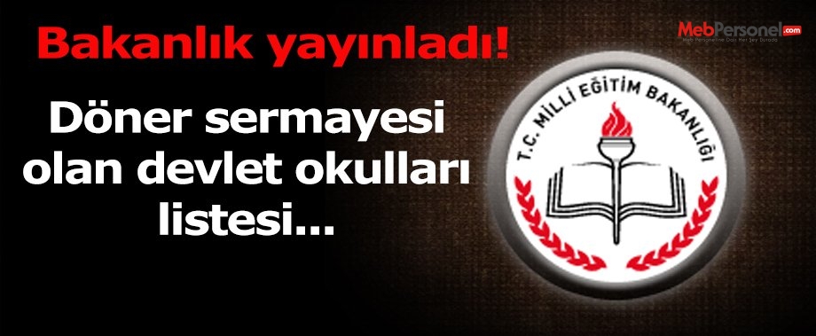 Döner sermayesi olan devlet okulları