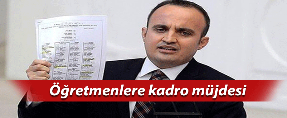 Öğretmenlere kadro müjdesi