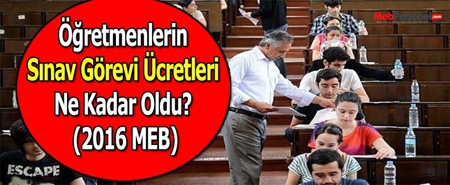 2-3 Ocak 2016 Sınav Görevleri Ücretleri