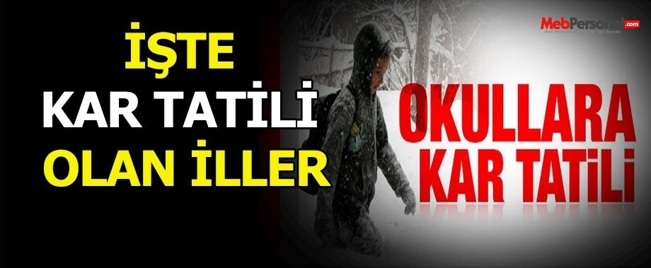 Yarın Okullar Tatil Mi ? 4 Ocak 2016