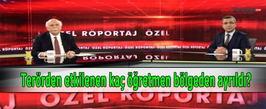 Terörden etkilenen kaç öğretmen bölgeden ayrıldı?