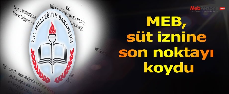 MEB, süt iznine son noktayı koydu