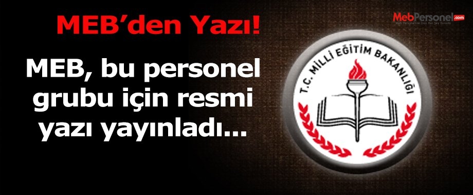 MEB'den taşeron personel için yazı
