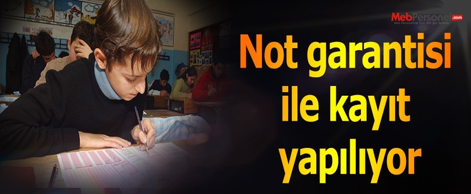 Not garantisi ile kayıt yapılıyor