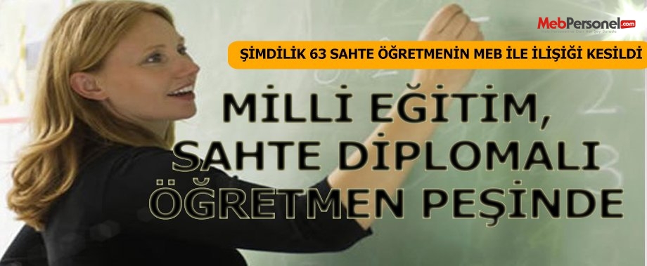 MEB sahte diplomalı öğretmen peşinde