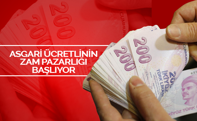 Asgari ücretlinin zam pazarlığı başlıyor