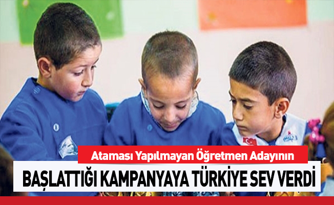 Atanamayan öğretmenin kampanyasına Türkiye ses verdi