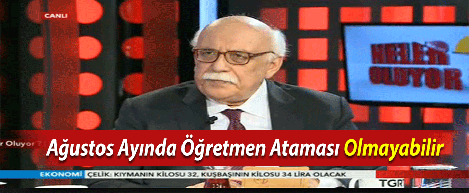 Bakan Avcı: ''Ağustos Ayında Öğretmen Ataması Olmayabilir''