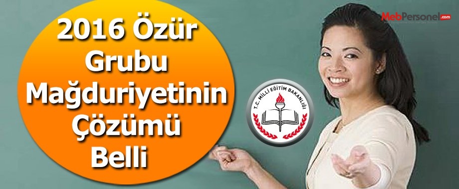 2016 Özür Grubu Mağduriyetinin Çözümü Belli