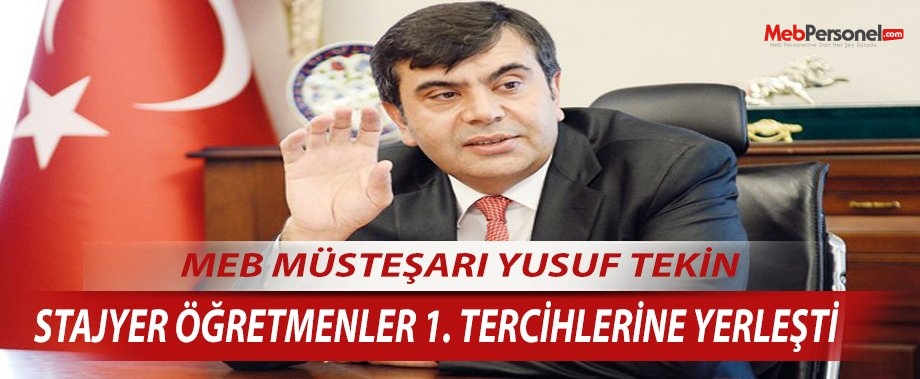 STAJYER ÖĞRETMENLER 1. TERCİHLERİNE YERLEŞTİ