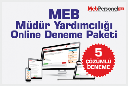 Müdür Yardımcılığı  Online Deneme Sınavı