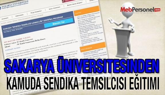 Sakarya Üniversitesinden Kamuda Sendika Temsilcisi Eğitimi