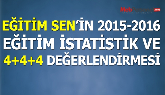 2015-2016 Eğitim Öğretim İstatistikleri